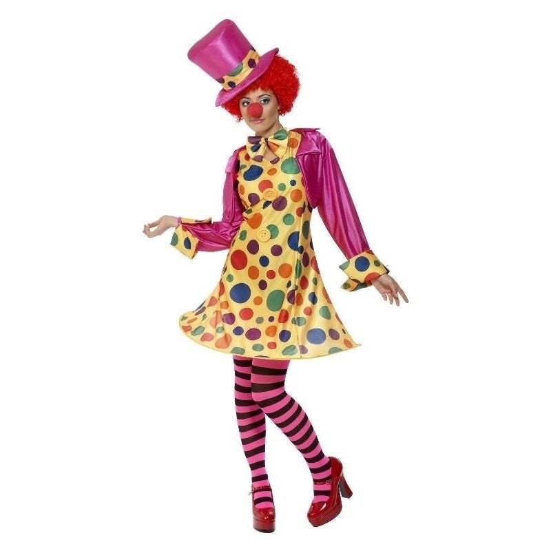 Clown Lady Costume Polkadot Ladies Dress_1