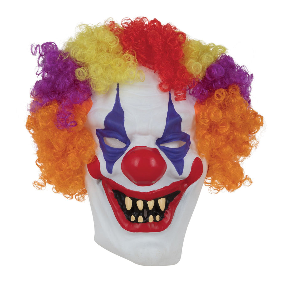 Clown Mask With Hair Rubber Masks Unisex_1