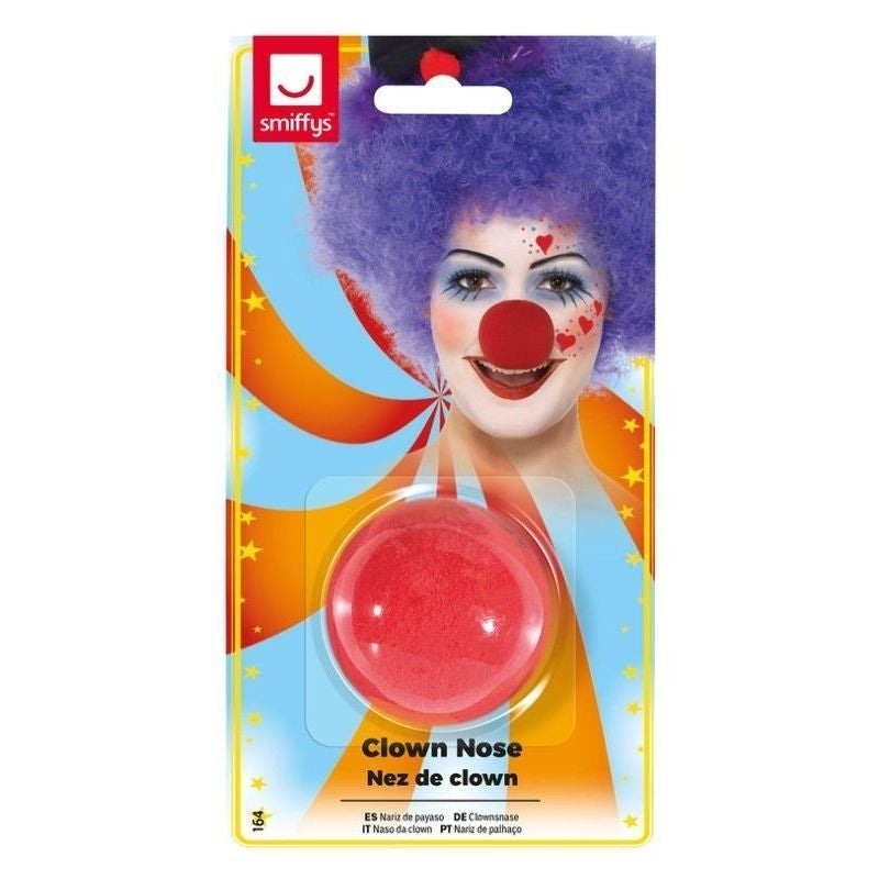 Size Chart Clown Nose Adult Red