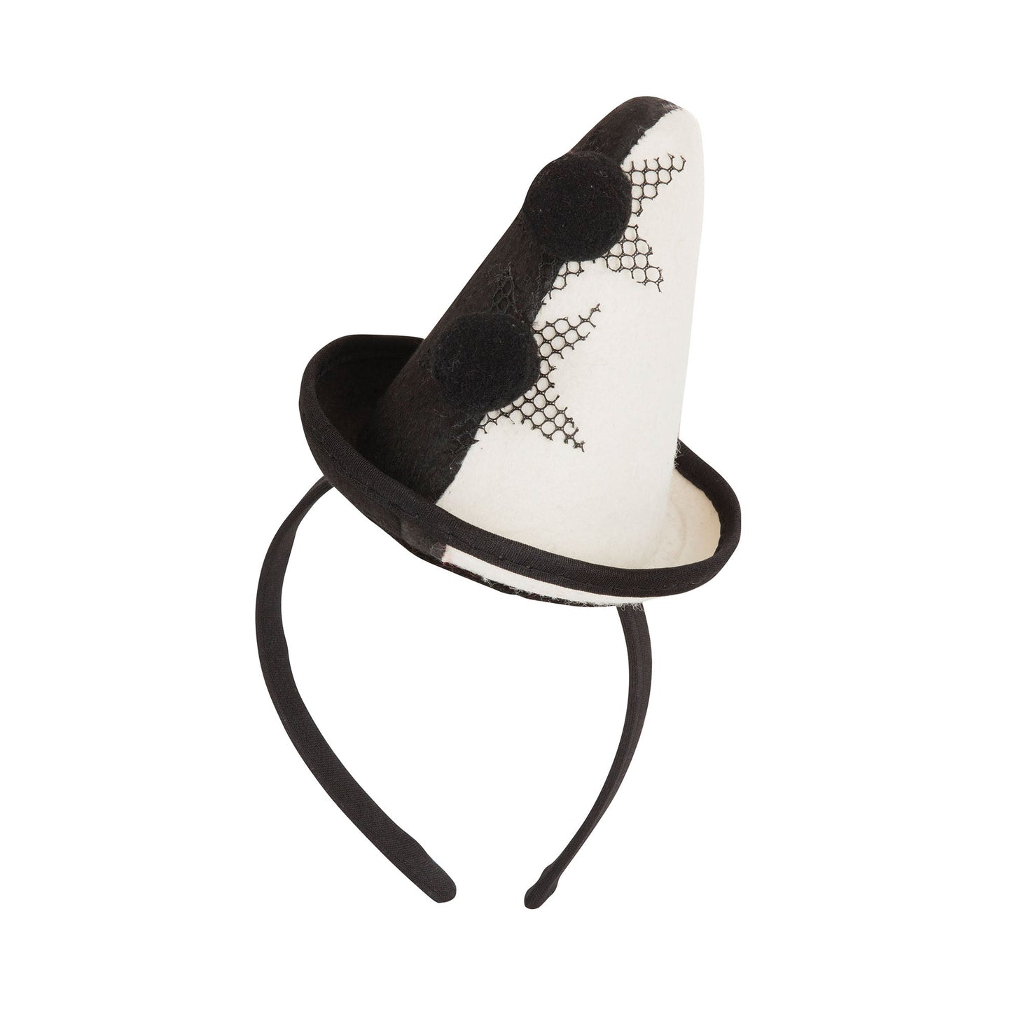 Clown Pierrot Hat Mini On Head Band 1