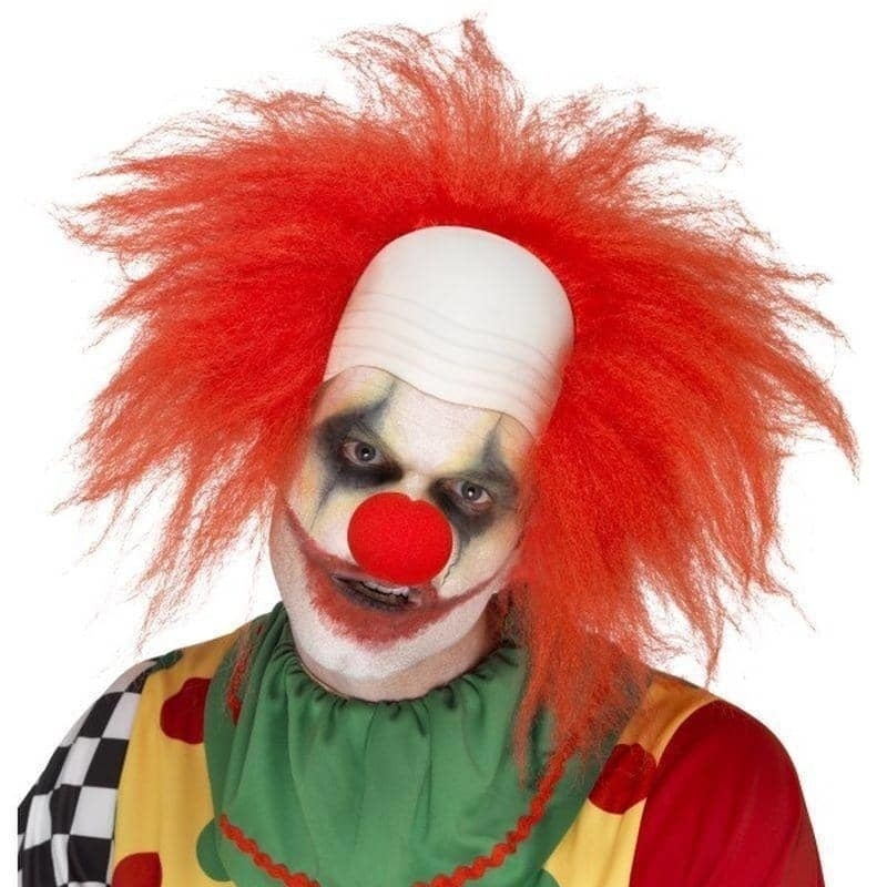Clown Wig Deluxe Adult Red_1