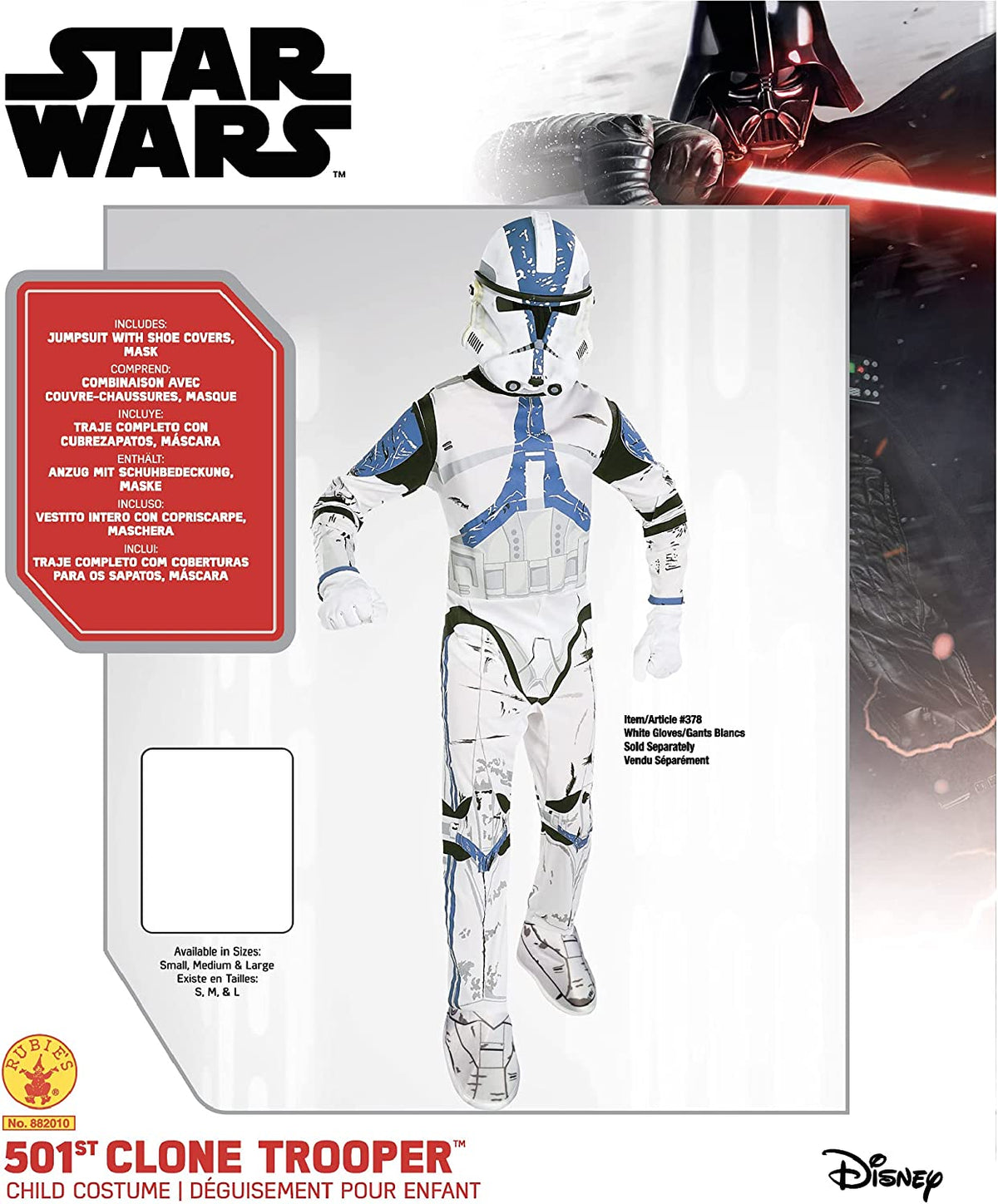 Clone Trooper Costume for Kids Commander Rex 501st Regiment 4