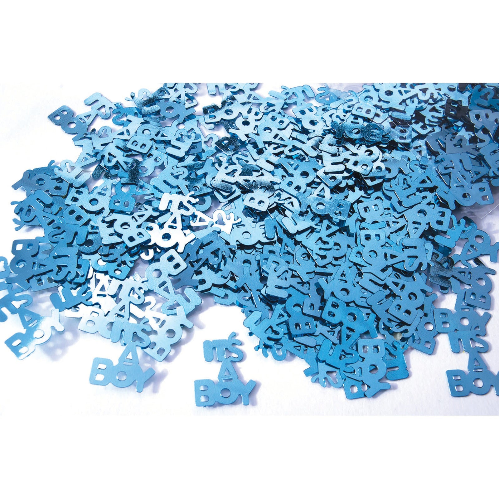 Confetti Its a Boy Met Light Blue Baby Shower Table Decorations 1