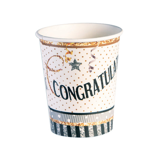 Congratulations Cup 266ml Graduation Party 8 Cups 1