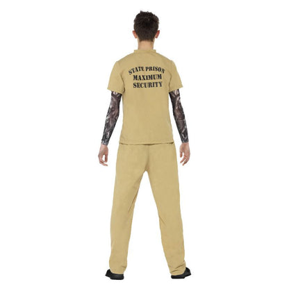Convict Costume Beige Teen 2