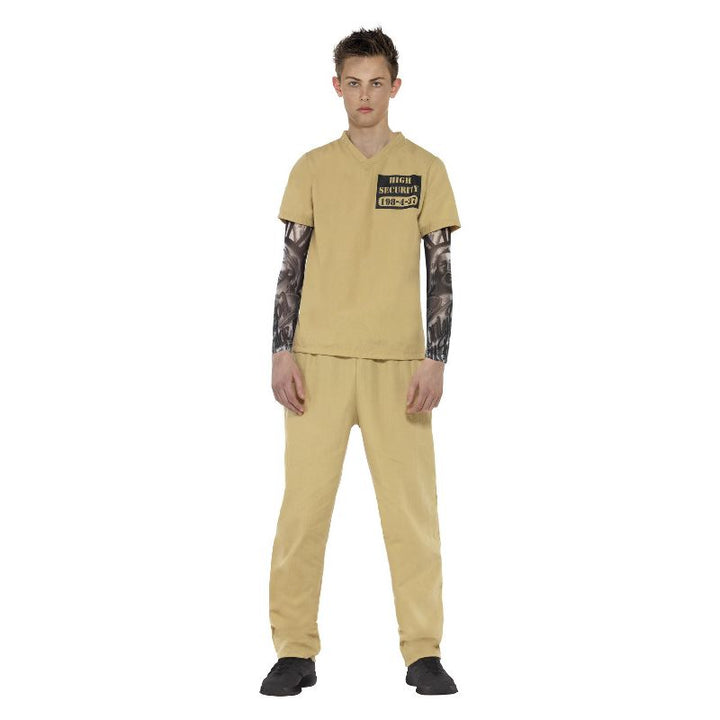 Convict Costume Beige Teen_1 sm-44452S