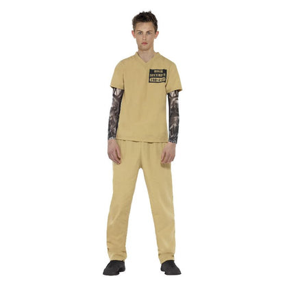 Convict Costume Beige Teen 1
