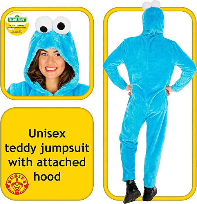 Cookie Monster Sesame Street Adult Costume 4