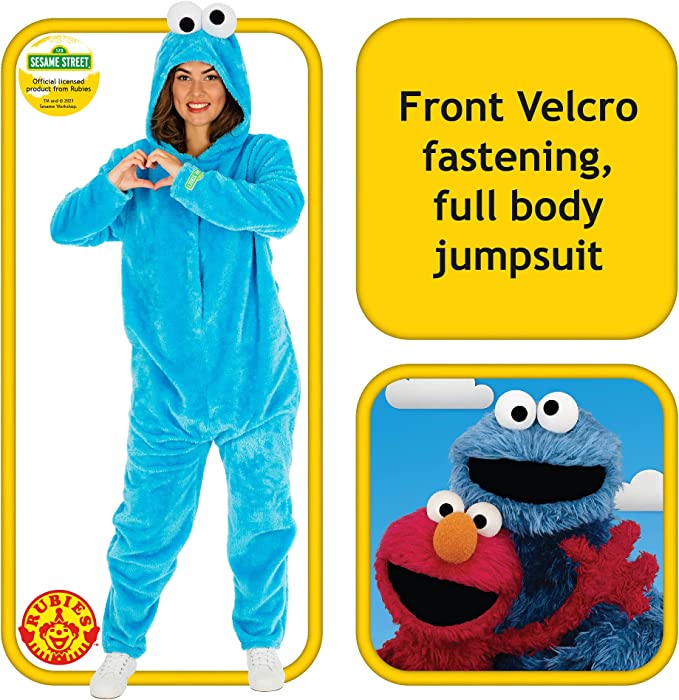 Cookie Monster Sesame Street Adult Costume 5