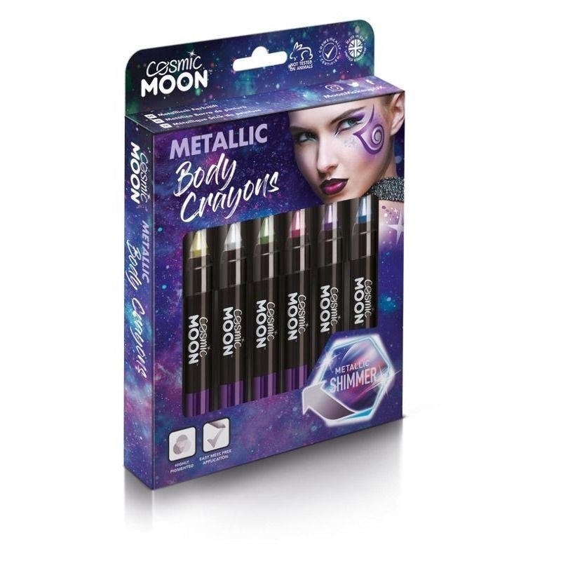 Cosmic Moon Metallic Body Crayons Assorted Box Set Costume Make Up 1