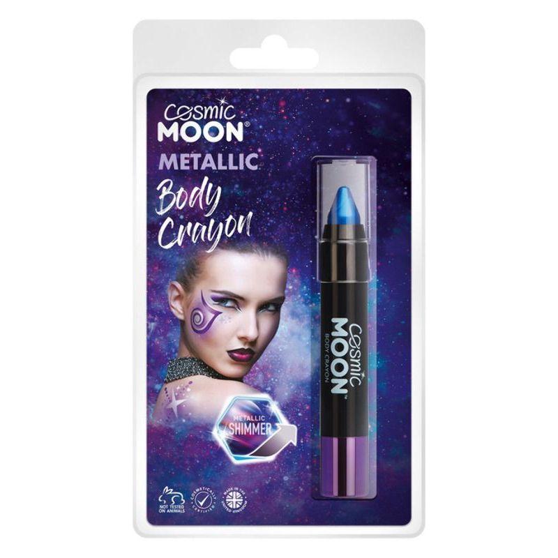 Cosmic Moon Metallic Body Crayons Blue S11272 Costume Make Up 1