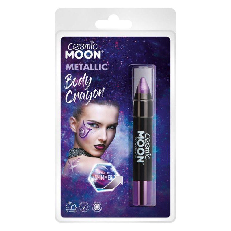 Cosmic Moon Metallic Body Crayons Purple S11289 Costume Make Up 1