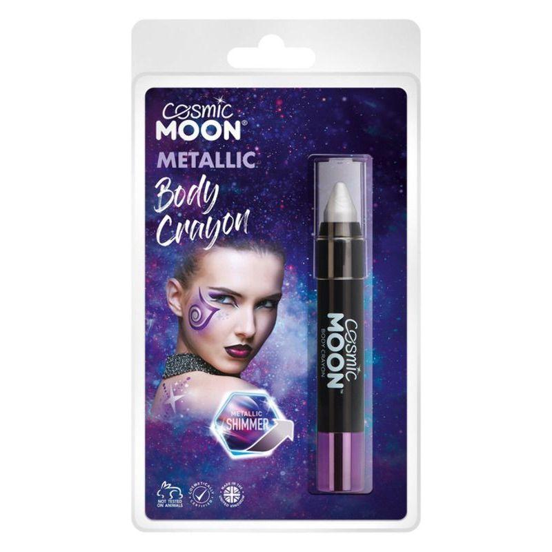 Cosmic Moon Metallic Body Crayons Silver Costume Make Up 1