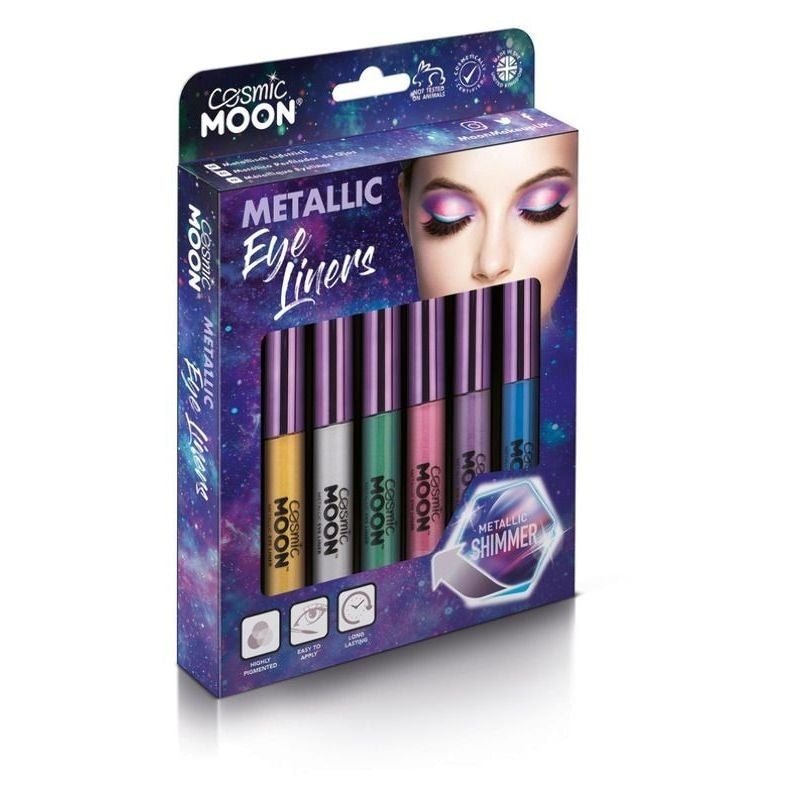 Cosmic Moon Metallic Eye Liner Assorted Box Set Costume Make Up 1