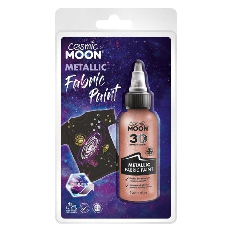 Cosmic Moon Metallic Fabric Paint Choice Of 8 Colours 30ml Costume Make Up 7
