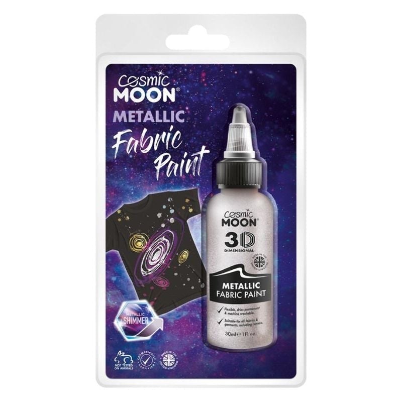 Cosmic Moon Metallic Fabric Paint Choice Of 8 Colours 30ml Costume Make Up 8