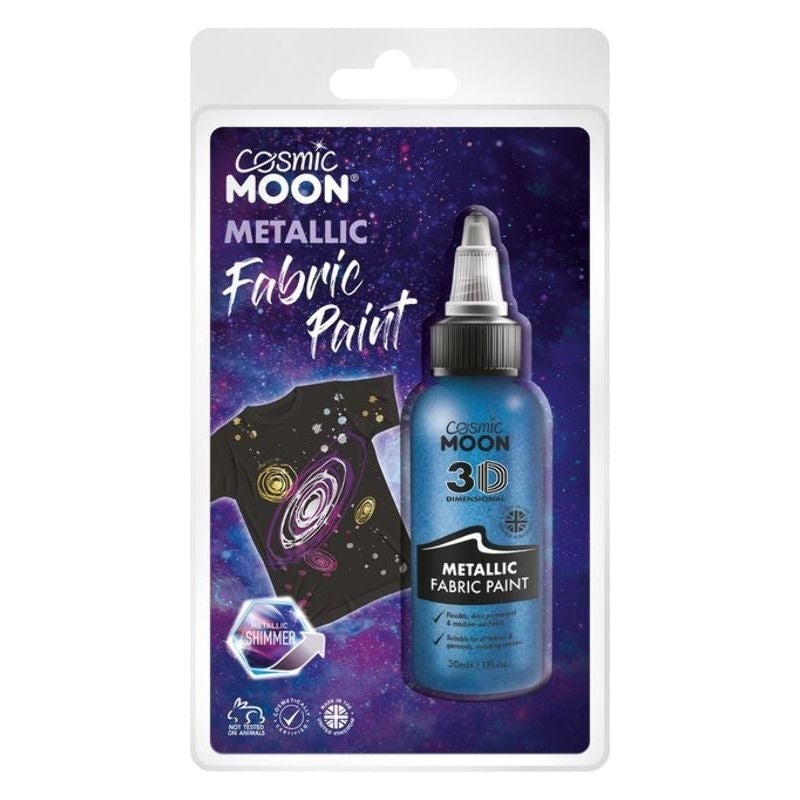 Cosmic Moon Metallic Fabric Paint 3 Pack Colours Clamshell 30ml Costume Make Up Cosmic Moon Metallic Fabric Paint 3 Pack Colours Clamshell 30ml Costume Make Up