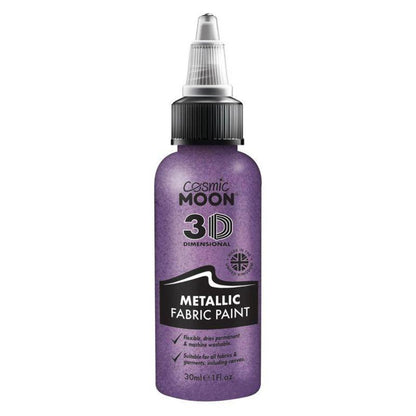 Cosmic Moon Metallic Fabric Paint Single 30ml Costume Make Up 13