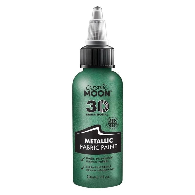 Cosmic Moon Metallic Fabric Paint Single 30ml Costume Make Up 3