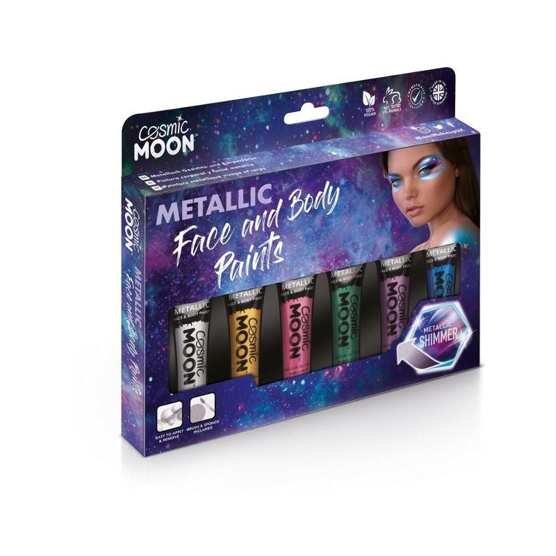 Cosmic Moon Metallic Face and Body Paint Assorted Costume Make Up 1