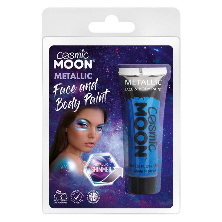 Size Chart Cosmic Moon Metallic Face & Body Paint Clamshell, 12ml Costume Make Up