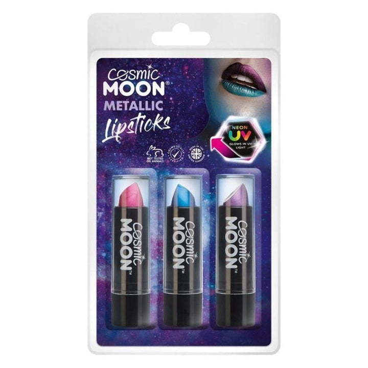 Size Chart Cosmic Moon Metallic Lipstick Clamshell 3 Pack 5g Costume Make Up