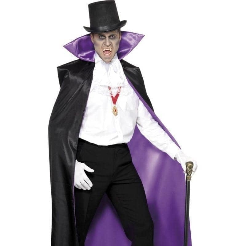 Count Reversible Cape Adult Black Purple 1