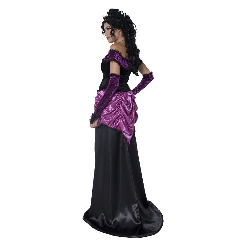 Countess Nocturna Costume Black Ladies Dress_2