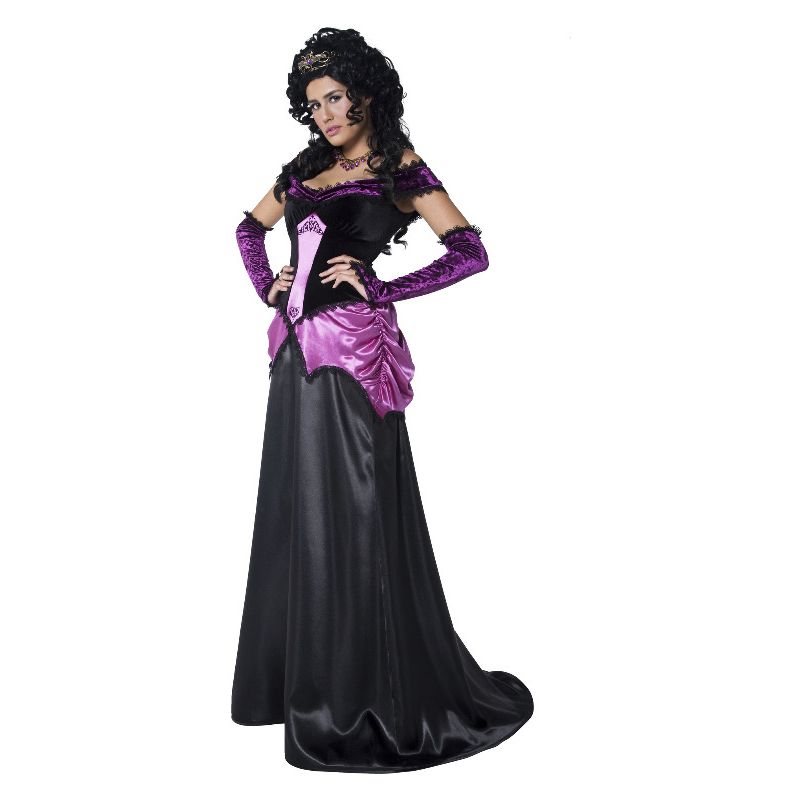 Countess Nocturna Costume Black Ladies Dress 1