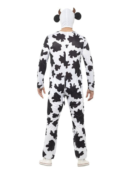 Cow Costume Adult Jumpsuit with Udders Headpiece 4