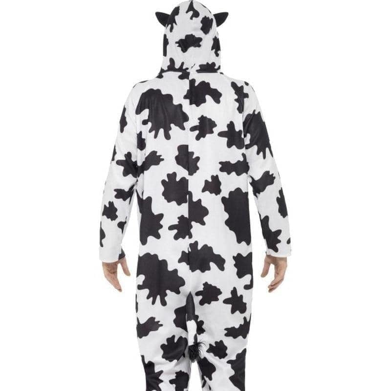 Cow Costume Adult White Black Jumpsuit_2