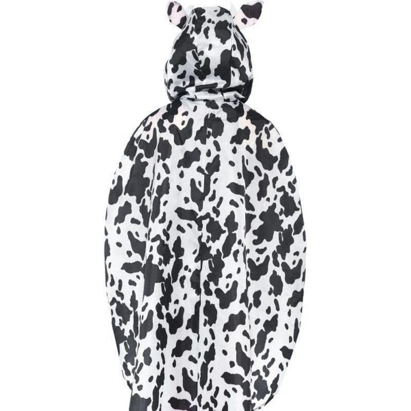 Cow Party Poncho Adult White Black Drawstring Bag 3
