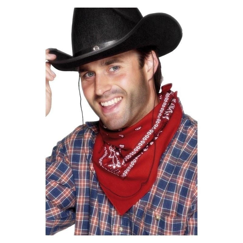 Cowboy Bandana Adult Red Costume Accessory 2