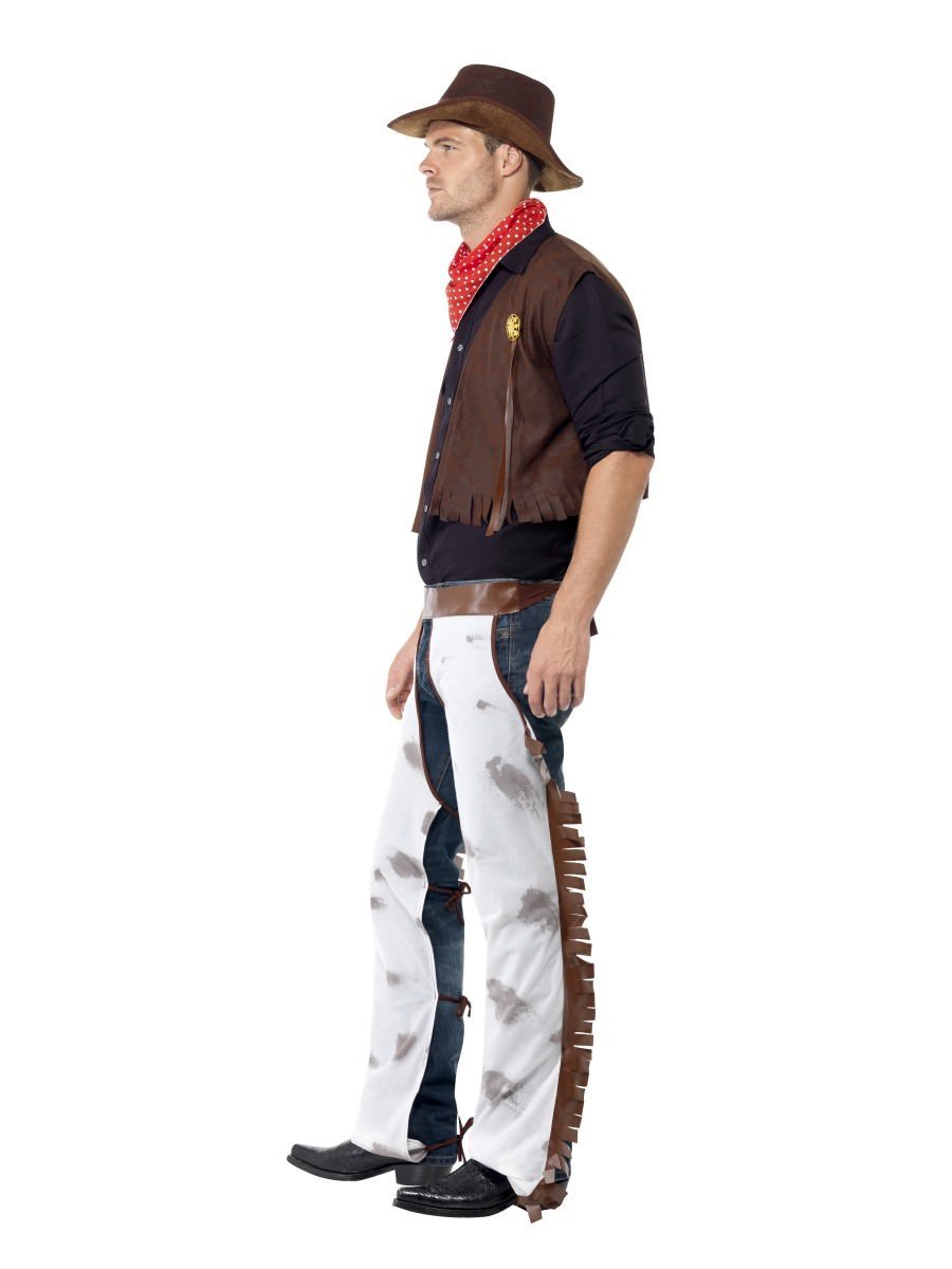 Cowboy Costume Adult Wild West Brown 3