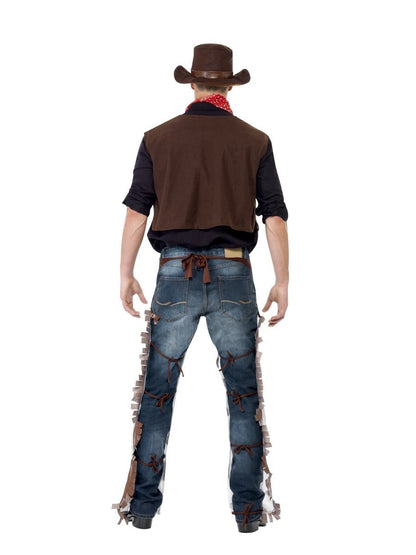 Cowboy Costume Adult Wild West Brown 4