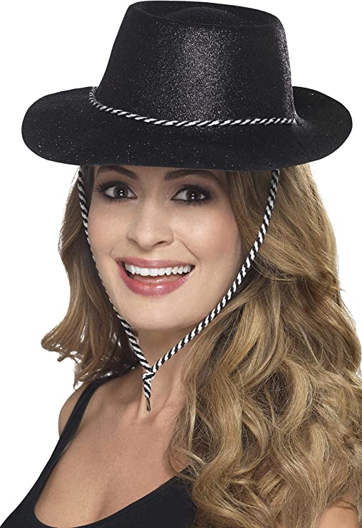 Cowboy Glitter Black Stetson Adult Hat 2