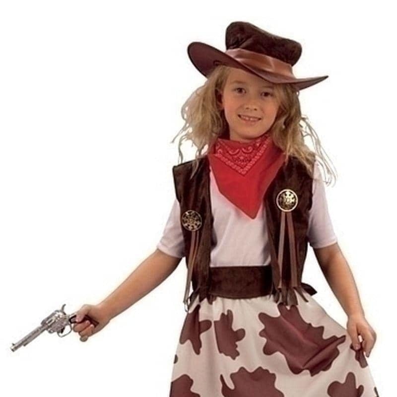 Cowgirl Cow Print Girls Costume 2