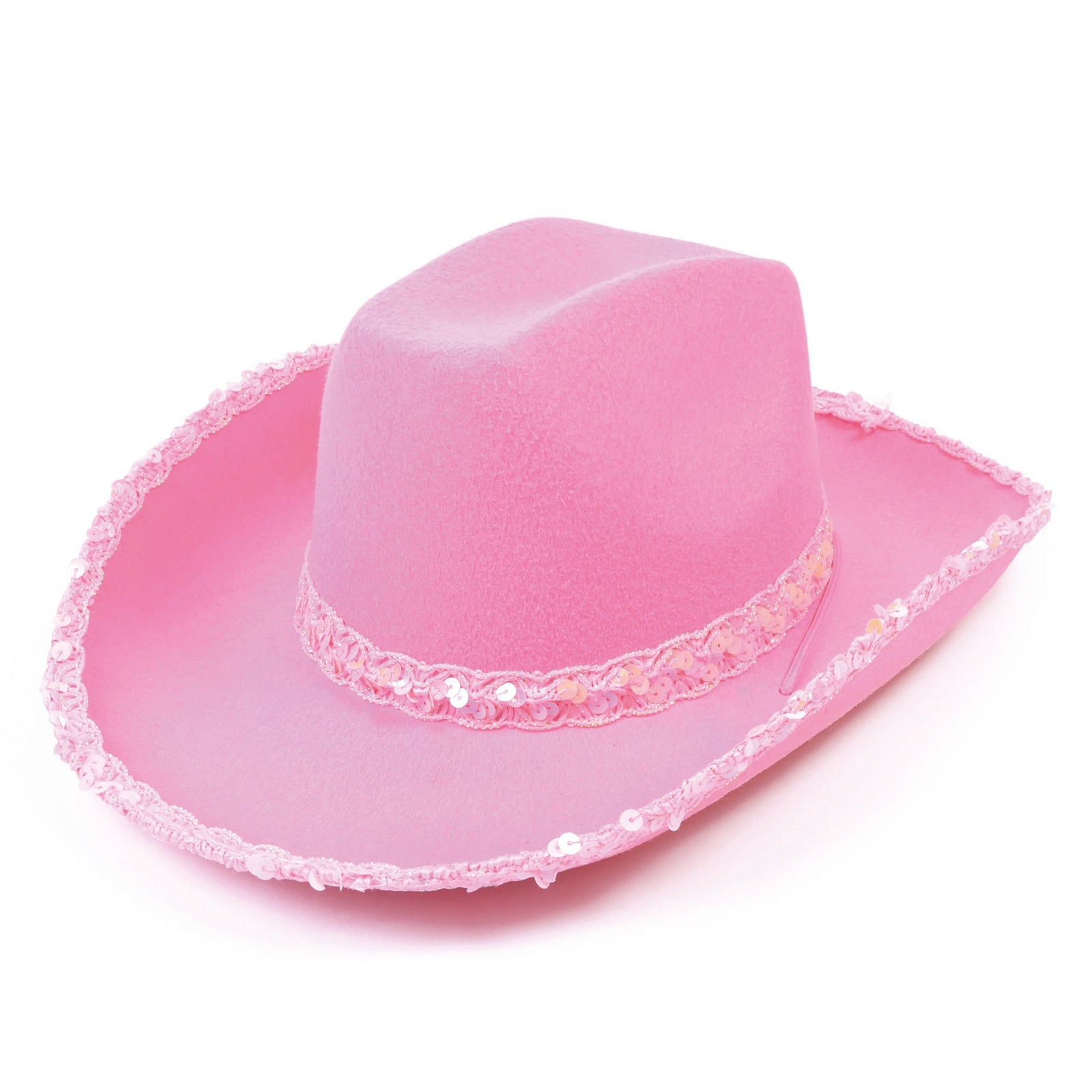 Cowgirl Hat Pink Felt Sequin 1
