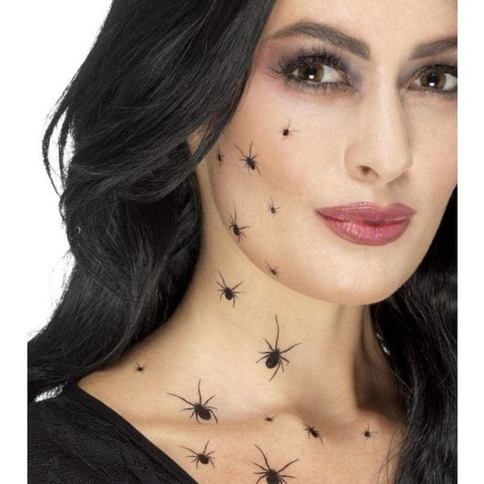 Crawling Spider Tattoo Transfers Adult Black 2