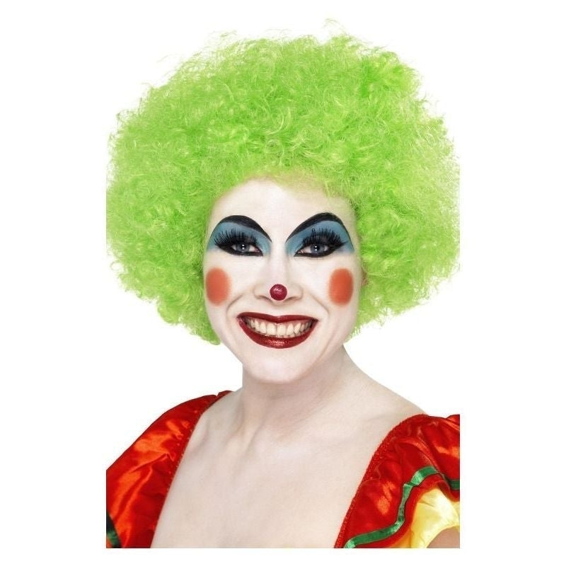 Crazy Clown Wig Adult Green Costume Accessory 2
