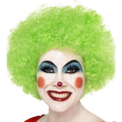 Crazy Clown Wig Adult Green Costume Accessory 1