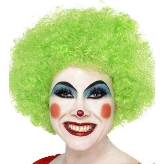 Crazy Clown Wig Adult Green Costume Accessory 1