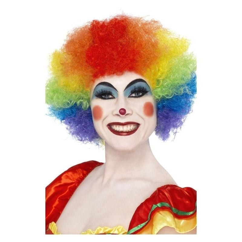 Crazy Clown Wig Adult Rainbow 2