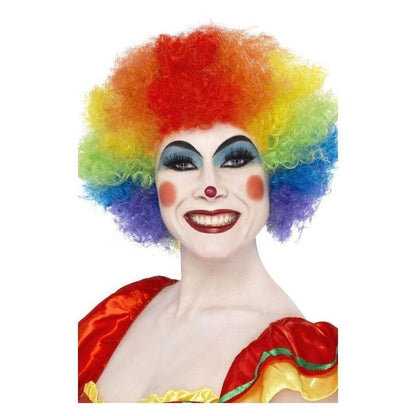 Crazy Clown Wig Adult Rainbow 2