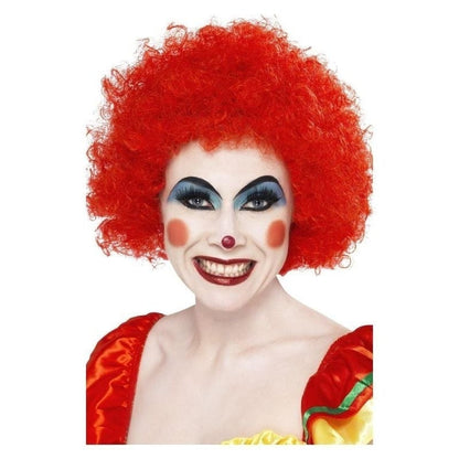 Crazy Clown Wig Adult Red Costume Accessory 1