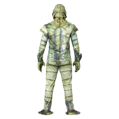 Creature From The Black Lagoon Costume Monster Suit Top Trousers Latex Mask and Gloves 2