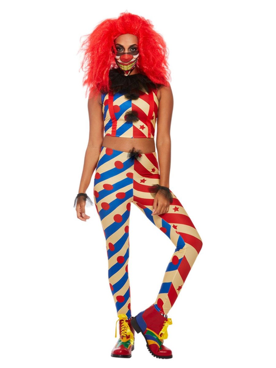 Creepy Clown Costume Ladies Horror Circus_2