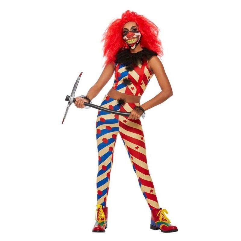 Creepy Clown Costume Ladies Horror Circus 1