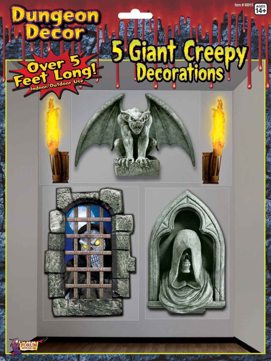 Creepy Giant Wall Decoration Halloween Items Unisex_1