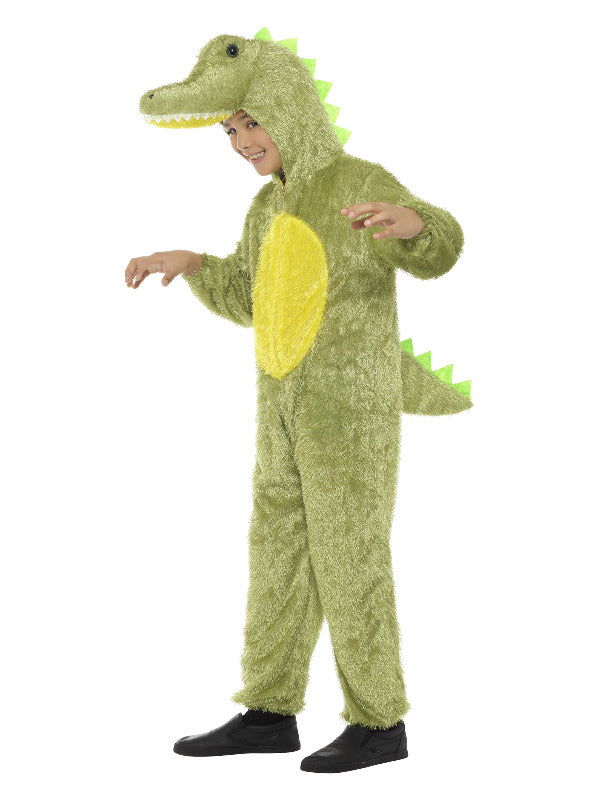 Crocodile Costume Kids Green Jumpsuit with Hood 4